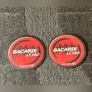 *6 for $10!* Bacardi & Coke / Jack & Coke Cardboard / Cardstock Coasters 2003